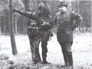 Captain Jones, anti-tank platoon with Secretary of