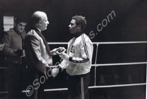 Boxing Match. Private Williams of "D" Company bein