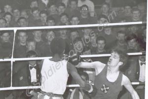 Boxing Match. Private Williams of "D" Company on l