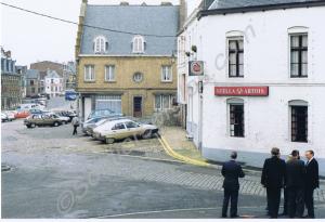 Lieutenant-General Sir John Waters and party in fr