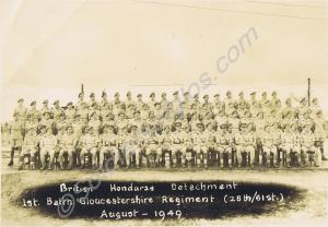 British Honduras Detachment.  With Captain Metcalf