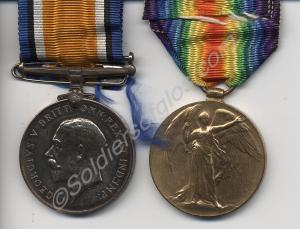 Group of two medals; British War Medal and Allied