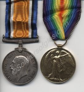 Group of two medals; British War Medal and Allied