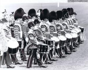 Combined Band March Past. Her Majesty The Queen's