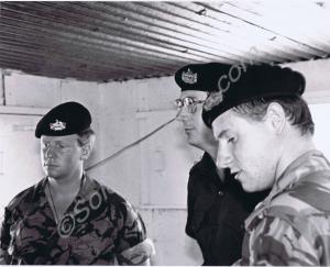 HRH The Duke of Gloucester with Sergeant Benyon an