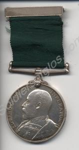 Long Service Medal. Awarded to 39 Sergeant F. Ster