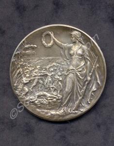 Silver sports medallion. "B.A.O.R. Small Arms Meet