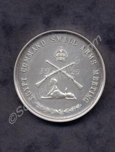 Silver Shooting Medal. Egypt Command Small Arms Me
