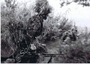 Field Training. GPMG advancing. Gloucestershire Re