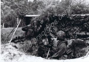 Field Training. Mortar pit. Gloucestershire Regime