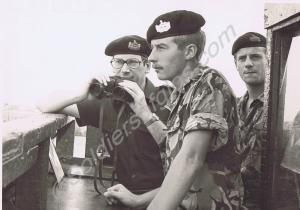 HRH  the Duke of Gloucester with Private Pearce. G
