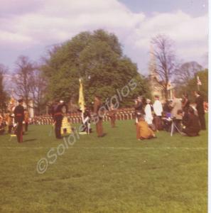 Colour Guard. Gloucestershire Regiment.  Glouceste