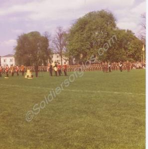 Colour Guard. Gloucestershire Regiment.  Glouceste