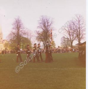Colour Guard. Gloucestershire Regiment.  Glouceste