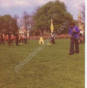Colour Guard. Gloucestershire Regiment.  Glouceste