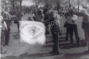 Colonel J.P. Carne VC, DSO attaching the Solma-Ri