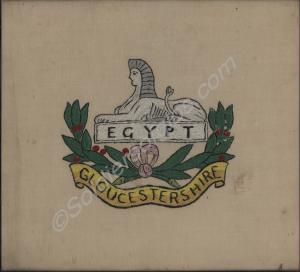Embroidered Gloucestershire Regiment Front Badge o