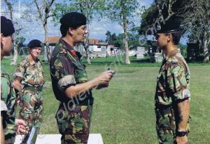 Lance-Corporal Williams, Recce Platoon, receiving