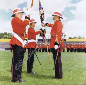 Presentation of the Colours Ceremony. Regimental S