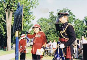 Presentation of the Colours Ceremony. Unveiling of