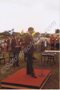 Presentation of the Colours Ceremony. Brigadier S.