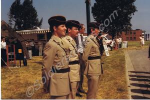Presentation of the Colours Ceremony. Officers of
