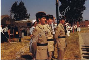Presentation of the Colours Ceremony. Officers of