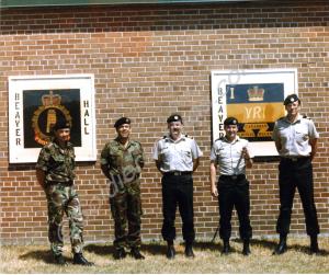 Captain Tim Clarke and Colour Sergeant Edward Fran
