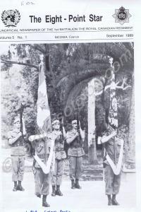 Colour party. Photocopy of front cover of "The Eig