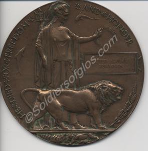 Bronze memorial plaque to 8426 Sergeant Alfred Alo