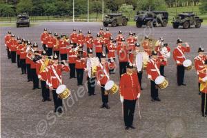 Band and Drums.  1st Battalion, The Gloucestershir