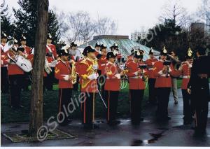 Band and Drums.  1st Battalion, The Gloucestershir