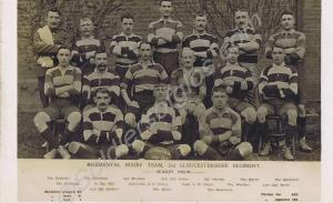 Rugby Team. 2nd  Battalion, The Gloucestershire Re