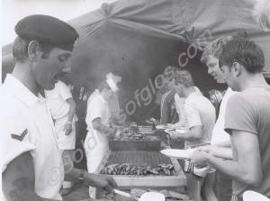 Salamanca Day barbecue. Gloucestershire Regiment.