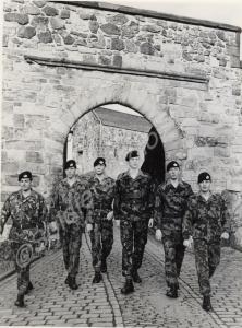 Group of B Company soldiers Leaving Edinburgh Cast