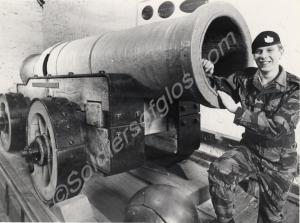 Private Perrins and Mons Meg.Edinburgh Castle. Sco