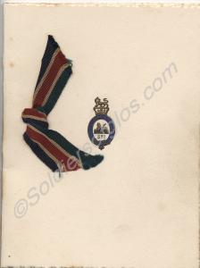 Christmas card from Walter Baker. 3rd (Reserve) Ba