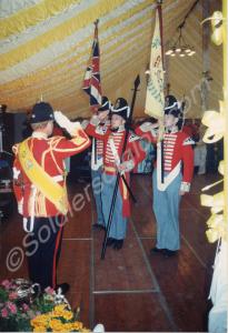 "The laying up of the Queen's and Regimental Colou