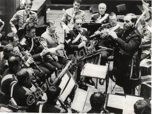 A mixed military band, Colston Hall, Bristol.