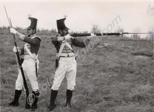 Riflemen in Old Gloucestershire Regiment Guard Uni