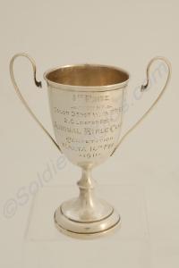 Silver Shooting Cup to 3801 Colour Sergeant Willia