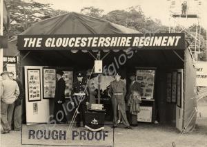 Photograph of Gloucestershire Regiment recruiting