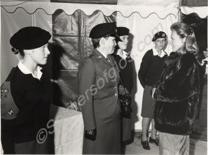 The Duchess of Gloucester with Second Lieutenant B