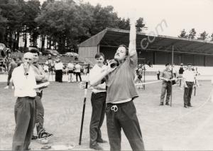Quartermaster-sergeant instructor Virgo warming up