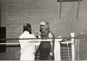 Private Robinson of B company boxing.