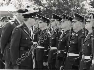 "The Duke of Gloucester talks to Junior Corporal M
