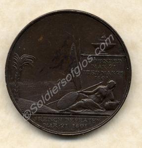 Bronze medal commemorating the death of Lieutenant