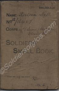 Soldiers Small Book. 32271Private Bertram Hall. 12