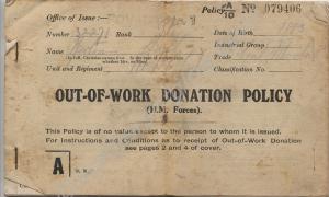 Out of work donation policy. 32271Private Bertram