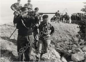 The Colonel-in-Chief tries the L42A1 Sniper Rifle.